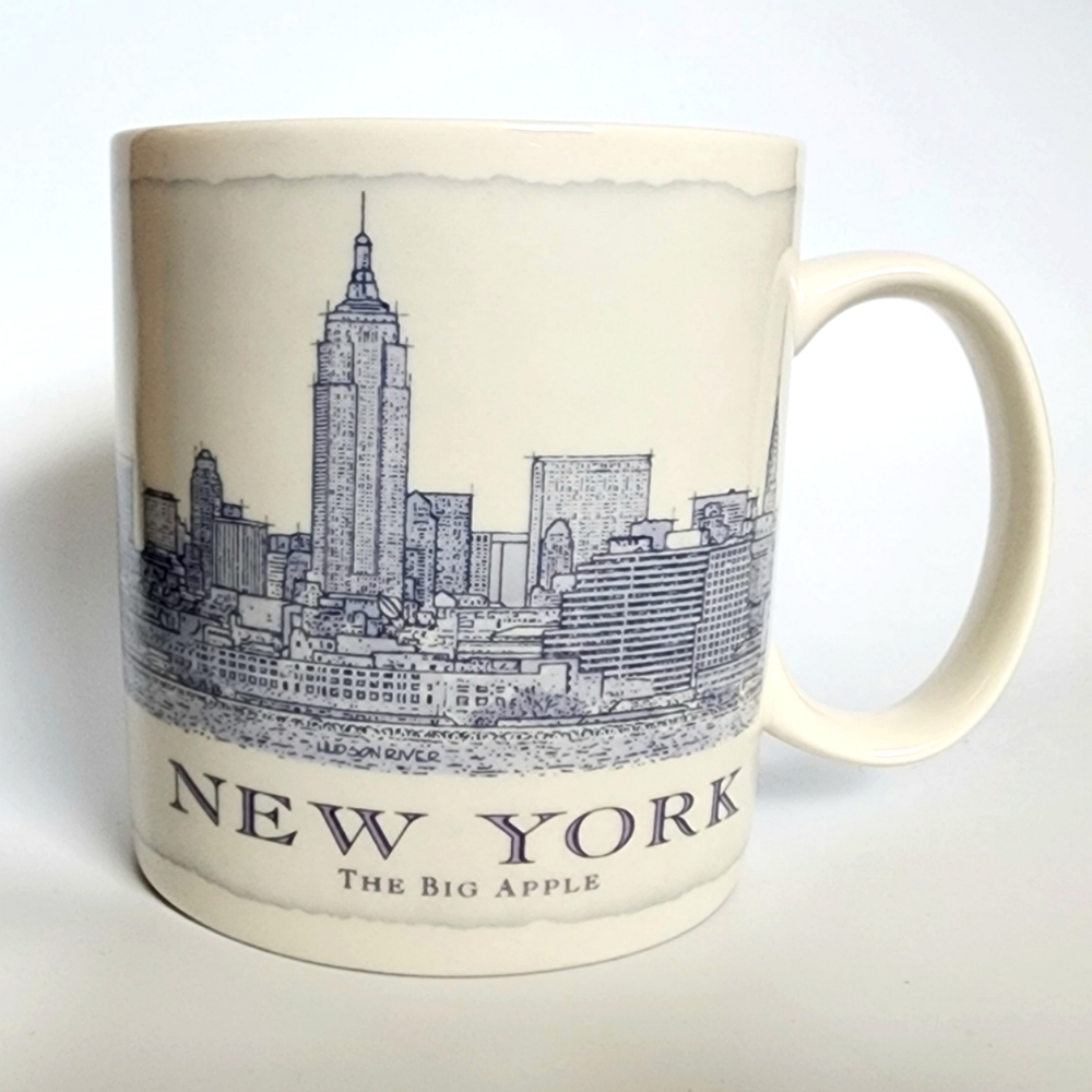 Starbucks Coffee New York The Big Apple Mug Cup 18 oz Architect